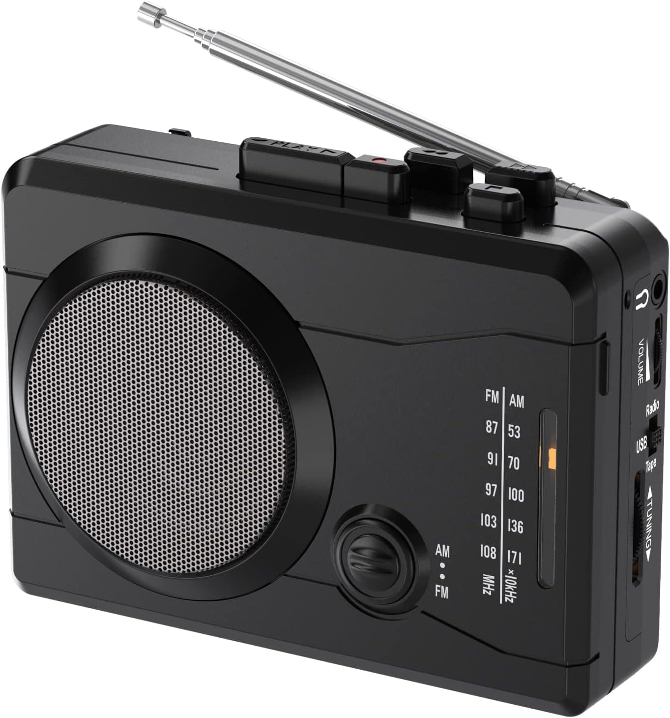 DIGITNOW USB Cassette Player Personal Audio Recorder with Speaker, Radio Recording Cassette Tape to Digital MP3 Converter