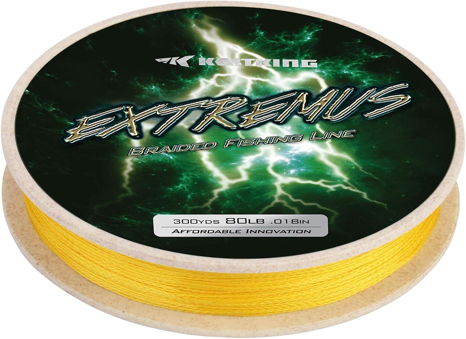 KastKing Extremus Braided Fishing Line, Highly Abrasion Resistant 4-Strand Braided Lines, Thin Diameter, Zero Stretch, Zero Memory, Easy Casting, Great Knot Strength, Color Fast