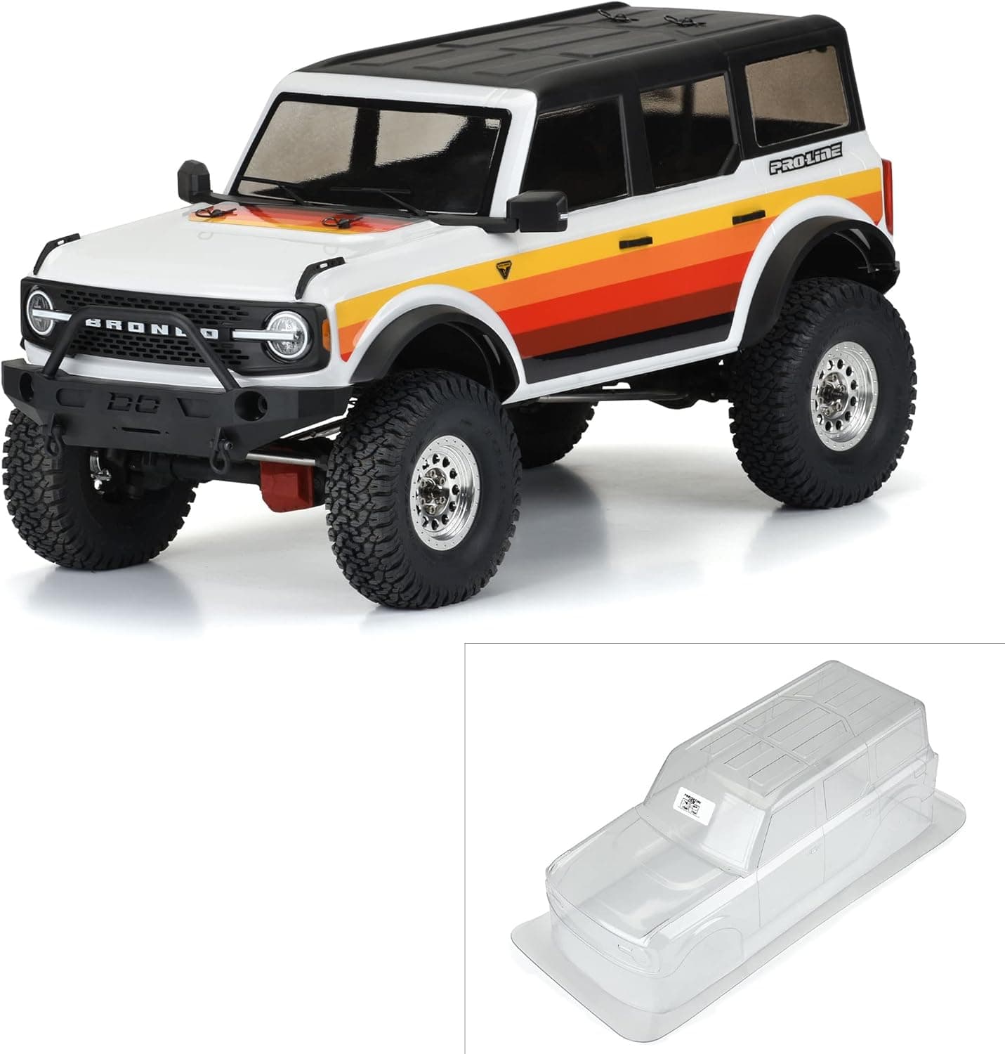 Pro-line Racing 1/10 2021 Ford Bronco Clear Body Set 12.3" Wheelbase Crawlers PRO357000 Car/Truck Bodies Wings & Decals
