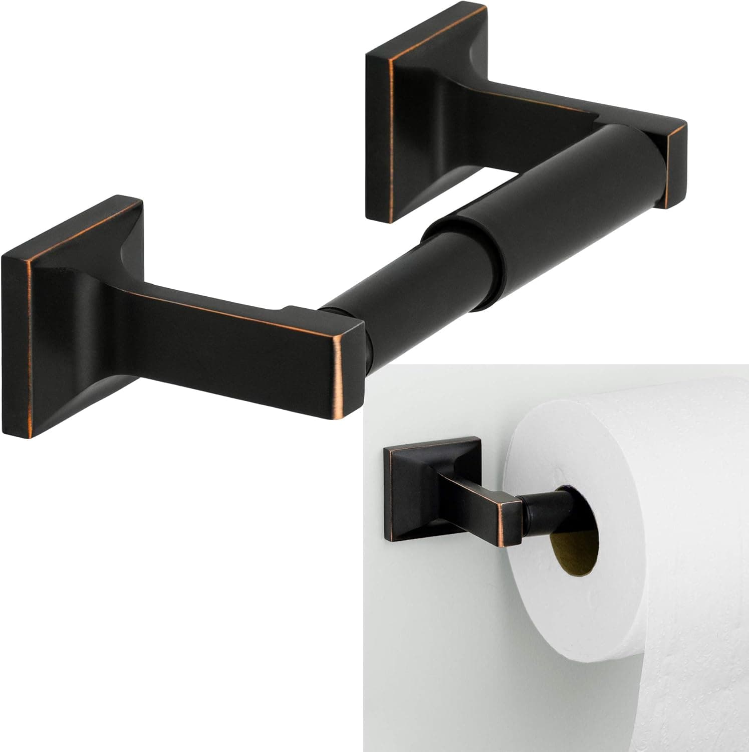 Bennington Redwood Series Toilet Tissue Paper Holder Bath Hardware Bathroom Accessory, Oil Rubbed Bronze