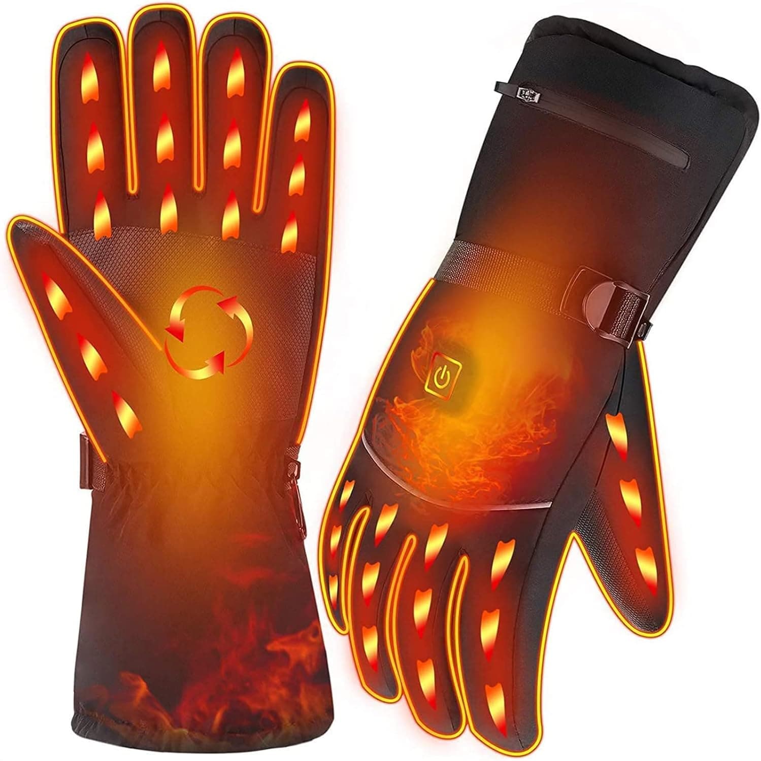 Winter Gloves for Women Men, Washable Gloves Mittens for Motorcycle Skiing Fishing Cycling Indoor Outdoor Snow Winter Gift (Non-heatable), Black, kids
