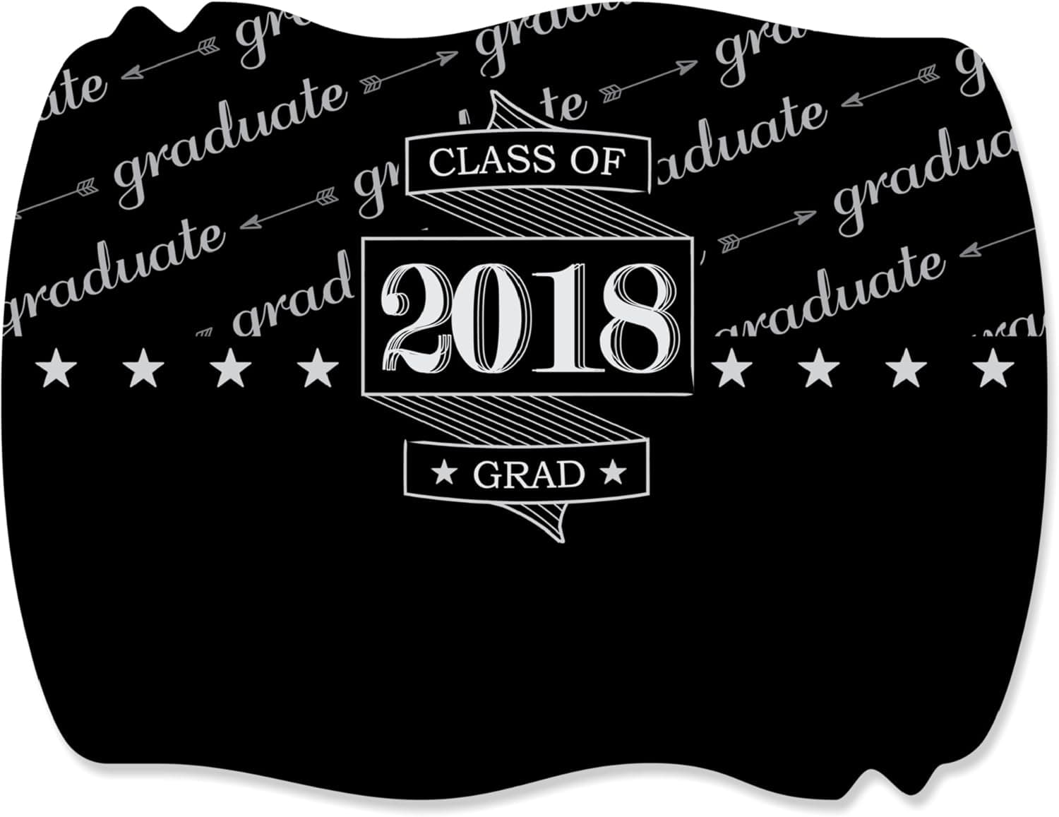 Graduation Cheers - Squiggle Party Sticker Labels (1 Sheet of 16)