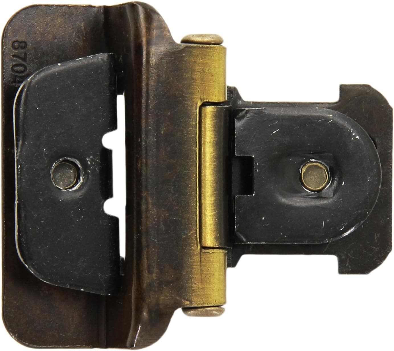 Amerock CMR8704AE 1/2in (13 mm) Overlay Double Demountable Antique Brass Hinge - 200 Pack