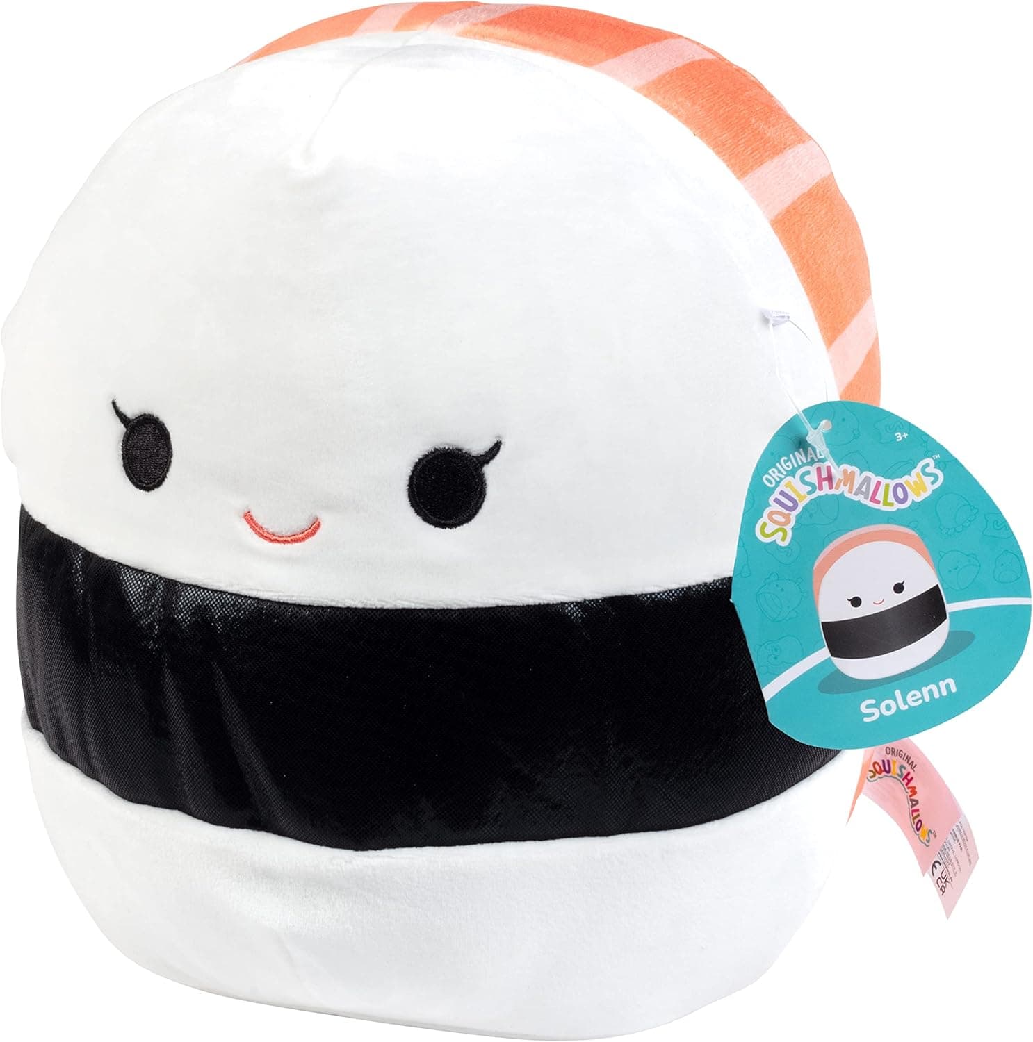 Squishmallows 10" Solenn The Salmon Sushi Plush - Official Kellytoy New 2023 - Cute and Soft Stuffed Animal Toy - Great Gift for Kids