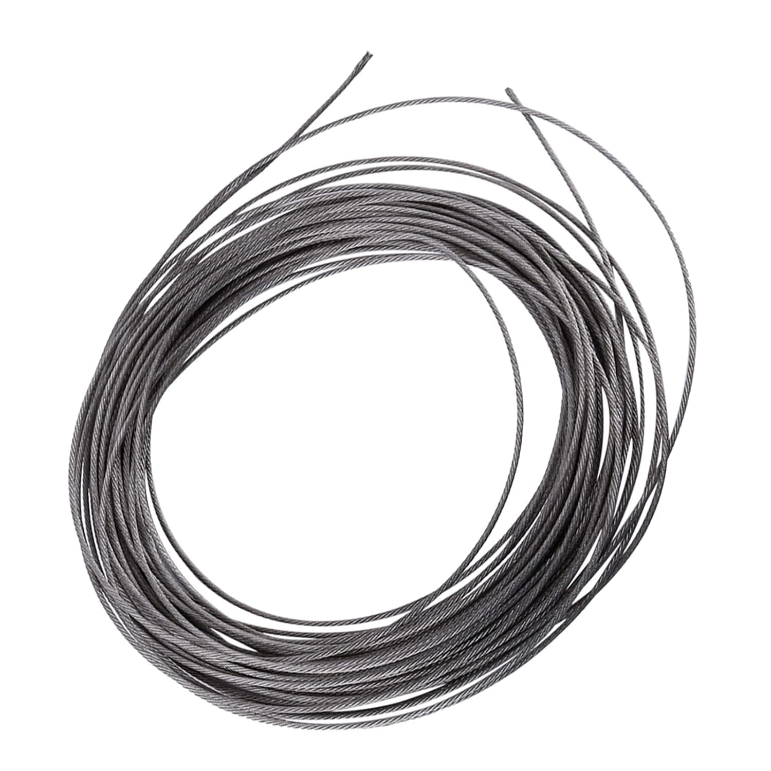 1Pcs 1.5mm Diameter 1/8 Inch Stainless Steel Cable Wire Rope 304 Wire Rope for Deck Cable Railing Kit DIY Balustrade Handrail Cable, 15m / 49.2ft Wire Cable