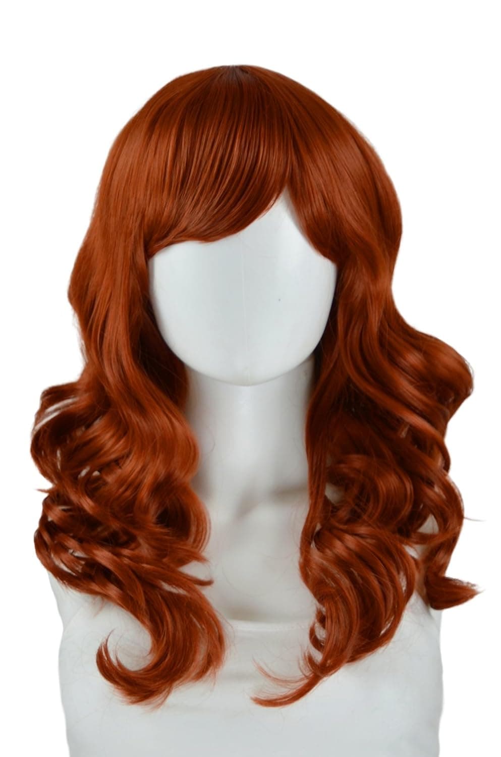 Epic Cosplay Hestia Copper Red Curly Wig 22 Inches (08CR)