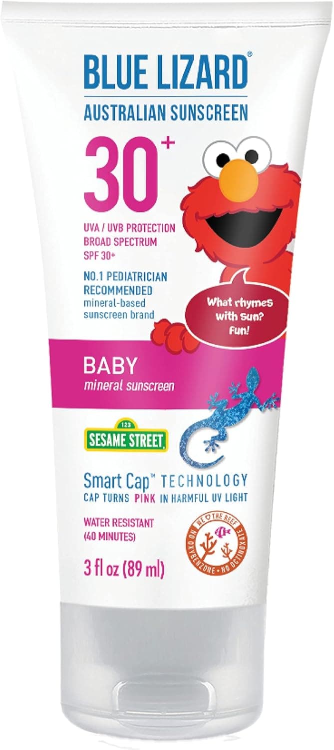 BLUE LIZARD Australian Sunscreen Blue Lizard Sunscreen Baby, Multicolor, Unscented, 3 Fl.Oz