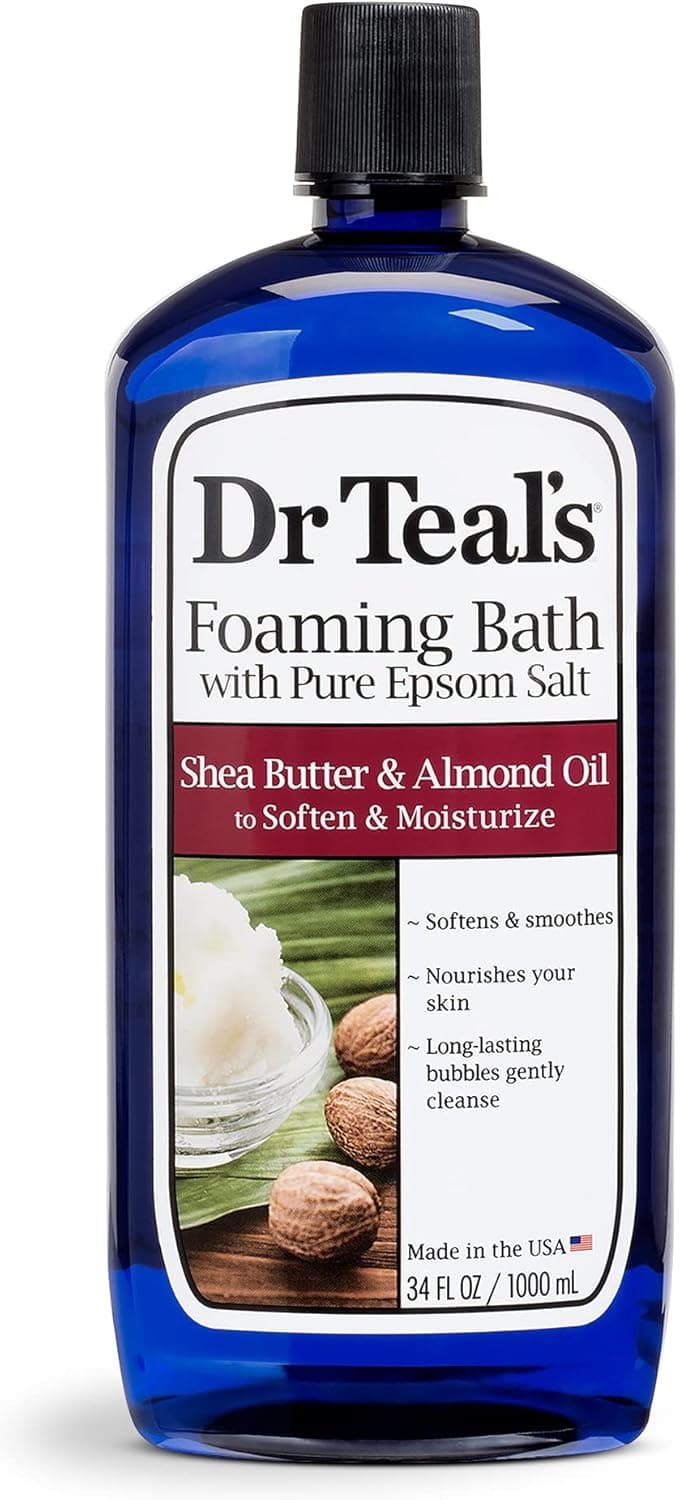 Shea Butter & Almond Foaming Bath Epsom Salt, 34 fl.oz