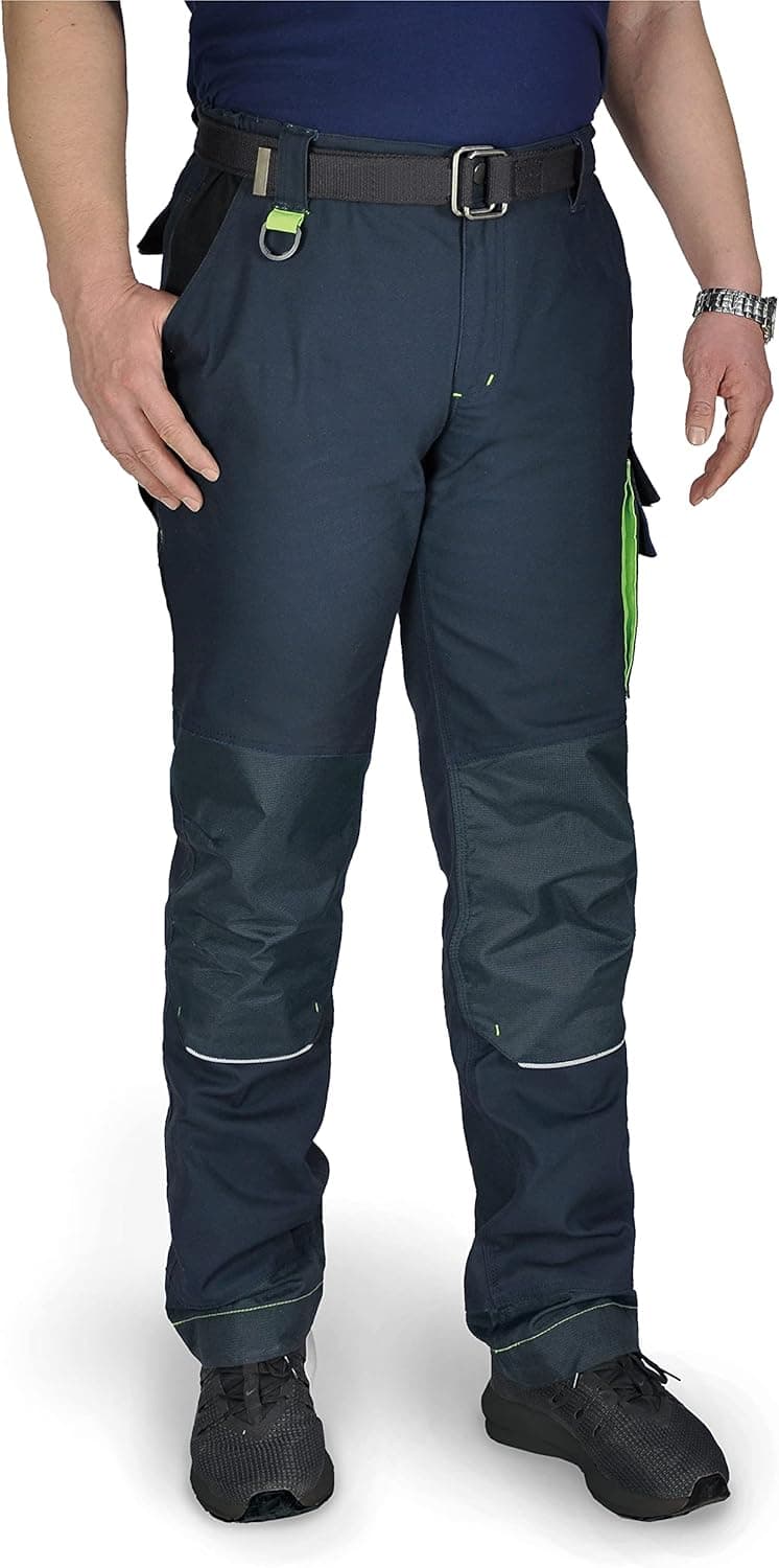 Ellobird Men's Cargo Construction Flex Work Pant for Men Double Knee Reinforcement Stretch Elastic Waistband Tactical Pants