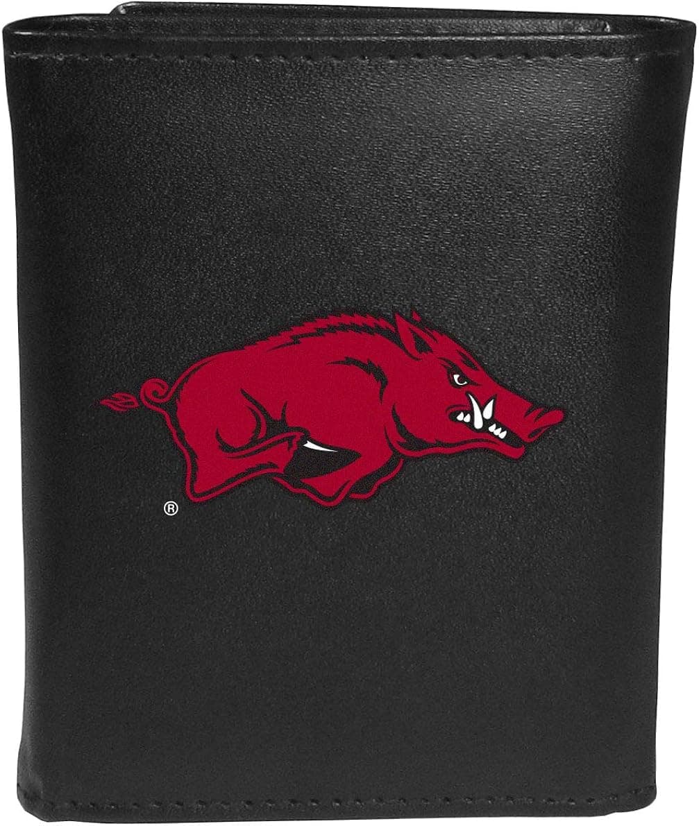 Siskiyou Sports Leather Tri-fold Wallet, Large Logo