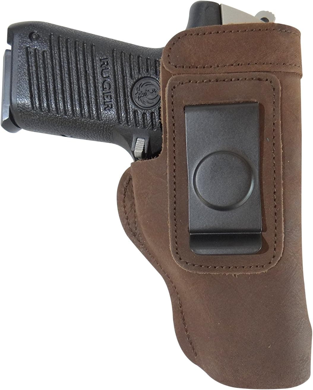 Don't Tread on Me Conceal and Carry Holsters CCW IWB Holster Made from Rugged Ultra-Soft Suede Leather Gun Holster-Brown - Right Handed