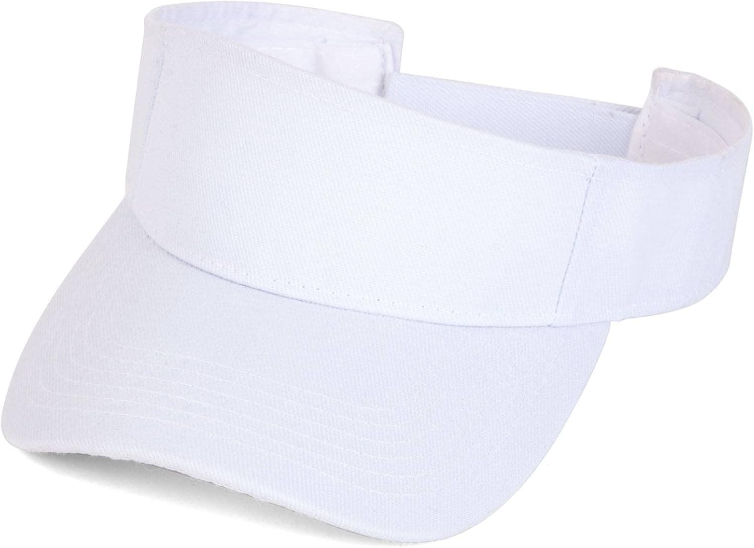Blank White Adjustable Visor