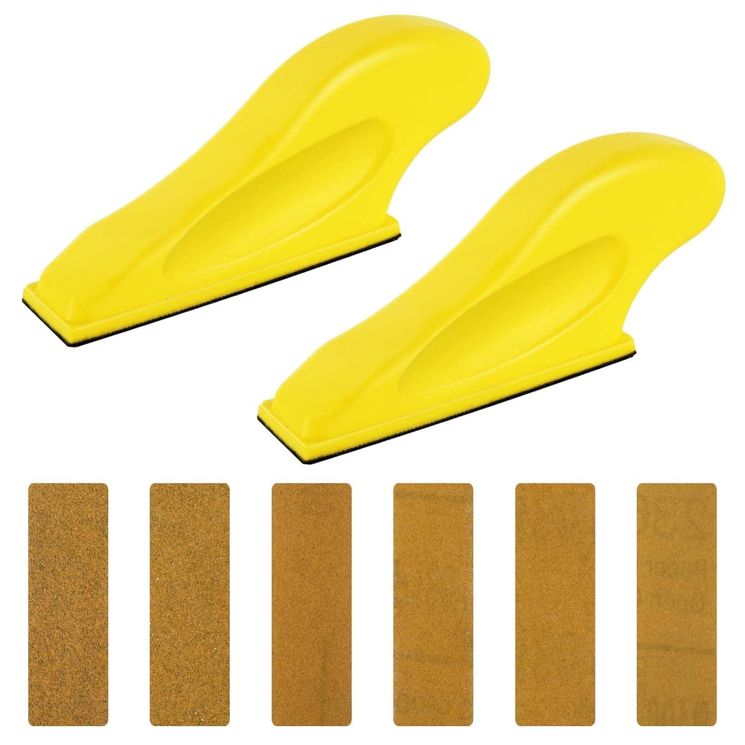 Mini Sander Kit, Micro Sanding Tools for Small Projects, Small Detail Handle Sanding for Tight Narrow Spaces&DIY Crafts, 100pcs Sandpaper for Wood Working, Car Finishing &Metal Polishing