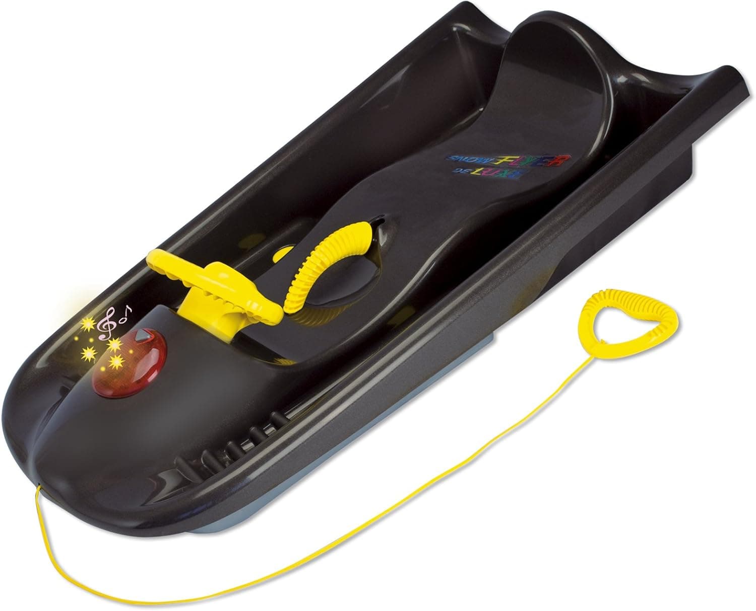 Eurosled Snow Flyer Deluxe Sled, Black