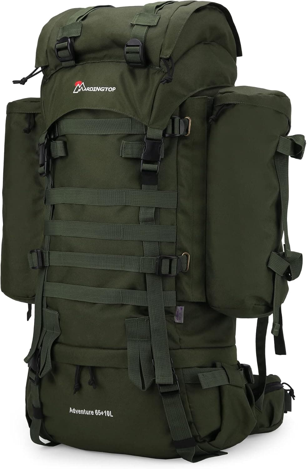 Mardingtop 70L/65L/65+10L Molle Hiking Internal Frame Backpacks with Rain Cover for Camping,Backpacking