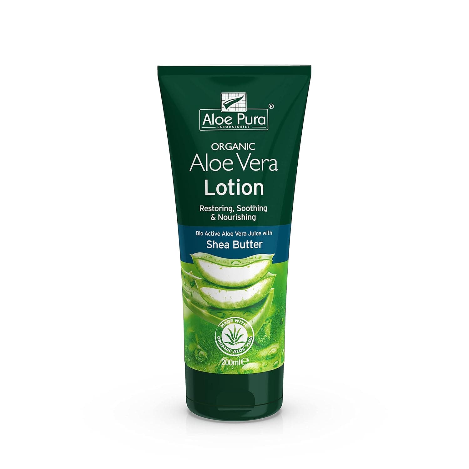 Aloe Pura Oragnic Aloe vera lotion with Shea Butter & Vitamin E, 200ml