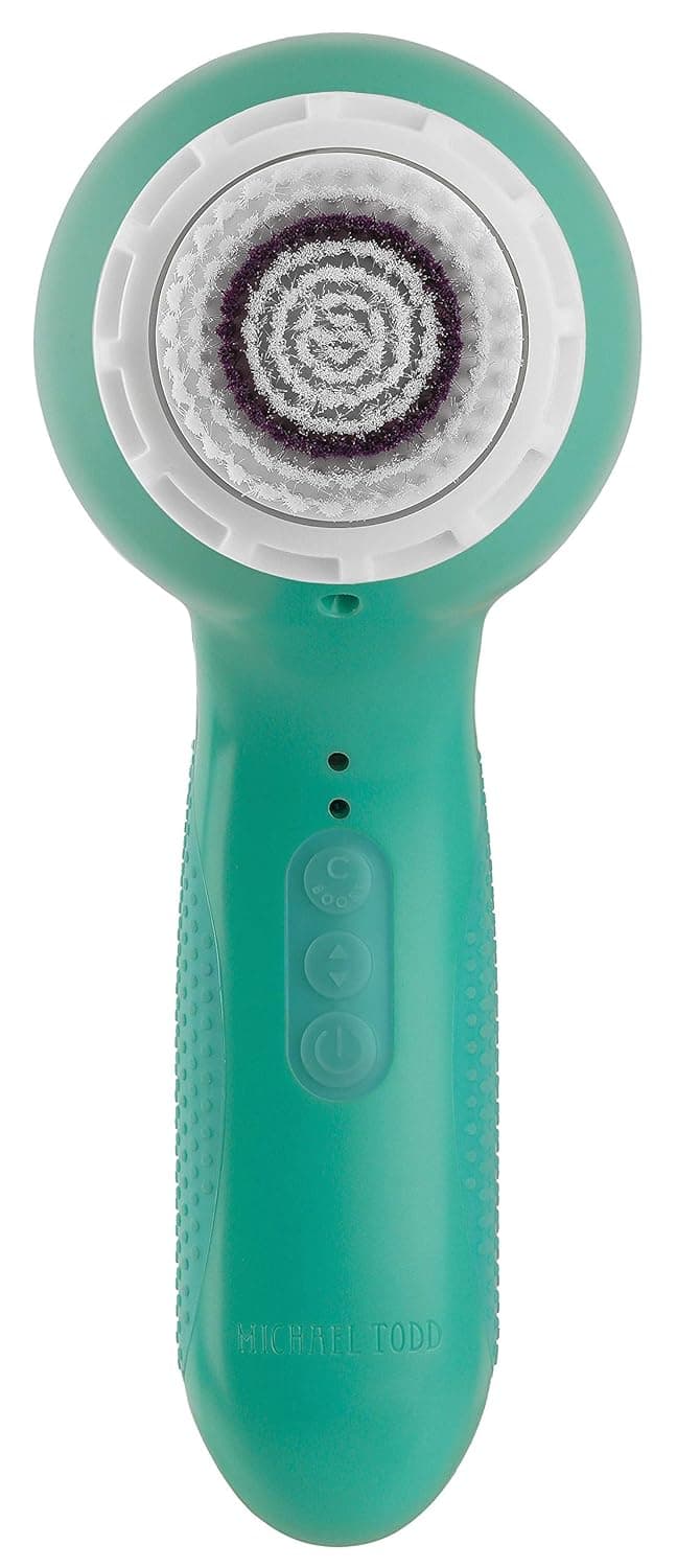 Michael Todd Beauty Soniclear Elite - Facial Cleansing Brush System - 6-Speed Sonic Powered Exfoliating Face & Body Brush (Mint Dream)