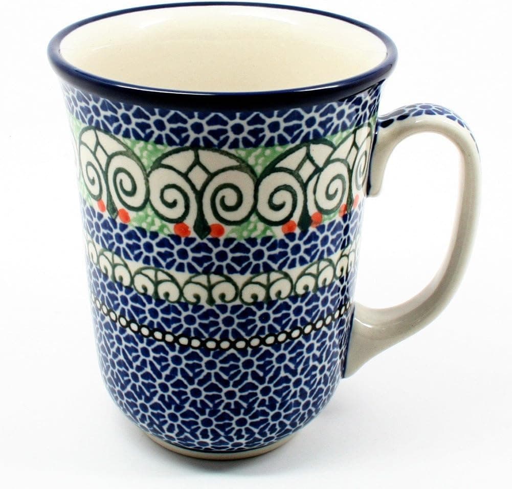 Polish Pottery Tall Bistro Mugs #826