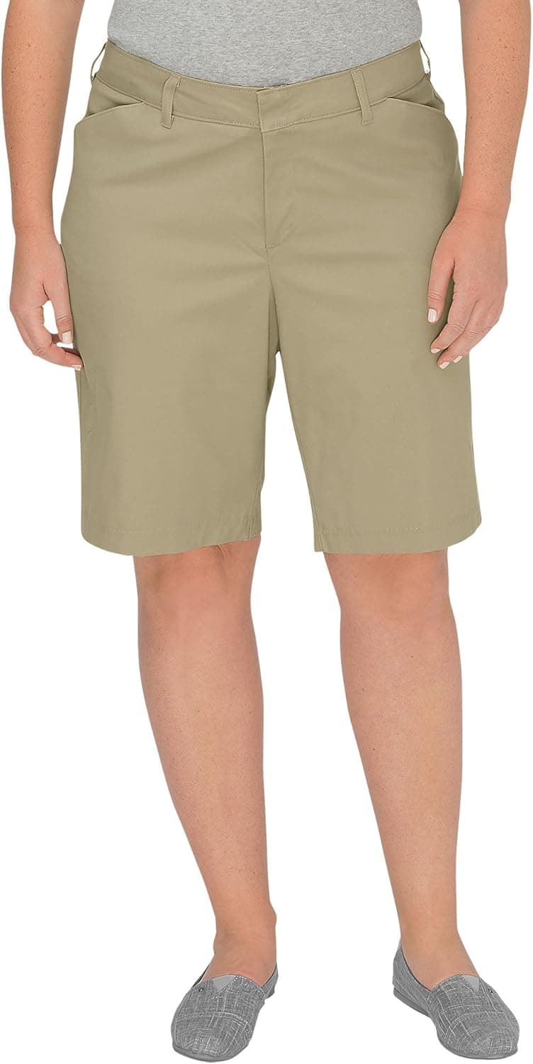 Dickies Women's Plus-Size 10-Inch Stretch Twill Short