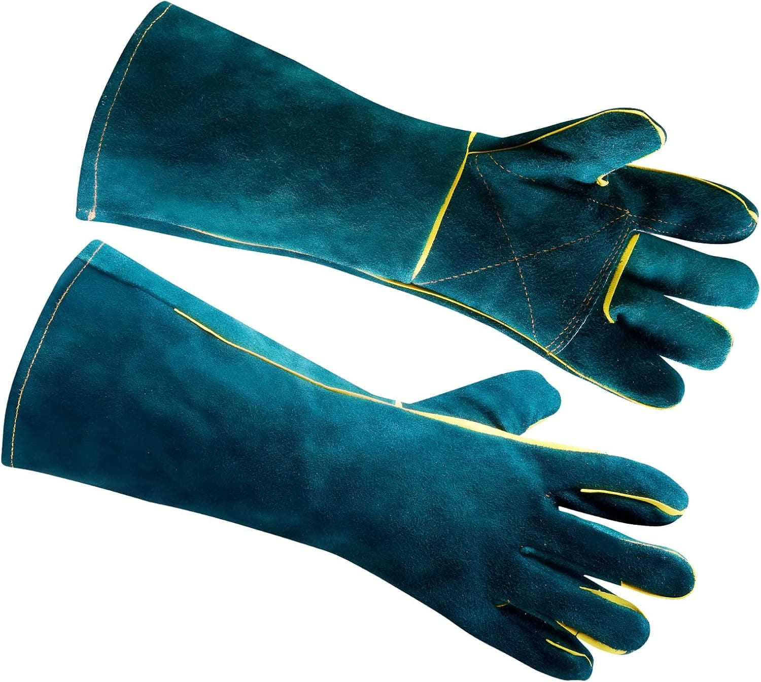 AOWPFVV Animal Handling Gloves Bite Proof Kevlar Leather for Dog Training,Cat Scratch,Falcon,Grabbing,Reptile,Snake