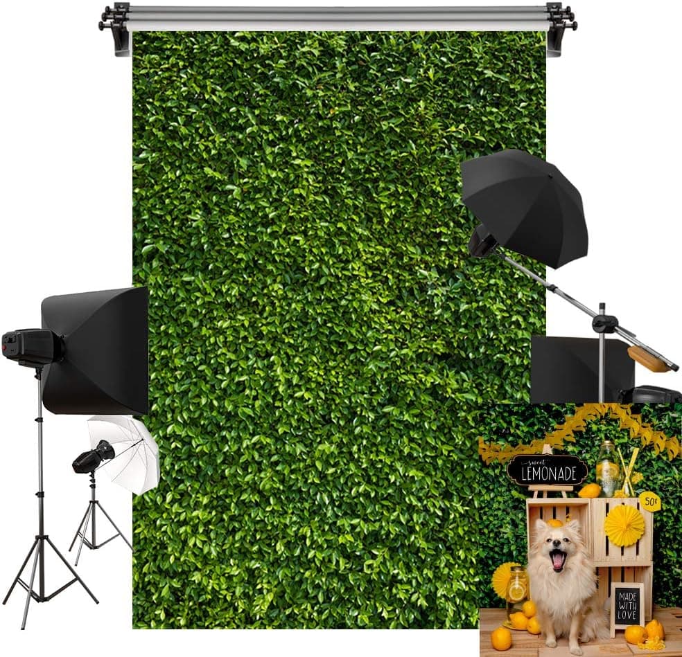 Kate 5x7ft/1.5m(W) x2.2m(H) Wedding Backdrop Green Grass Backdrop Lawn Bridal Shower Printed Backdrop Photography Studio Props