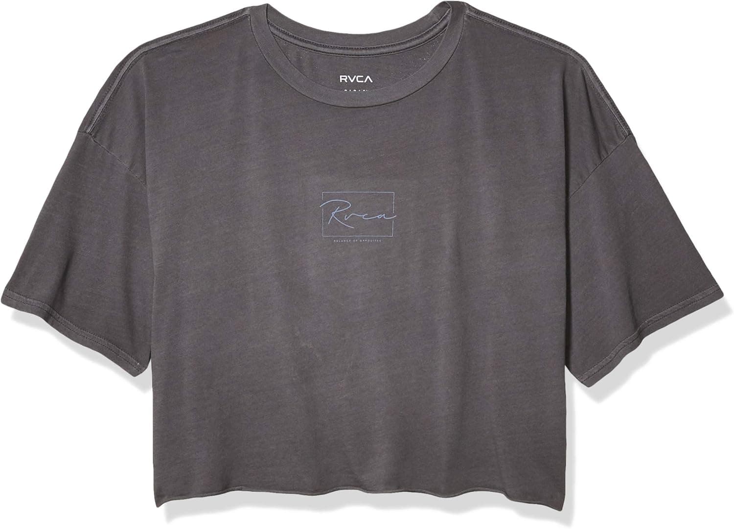 RVCA Women's Flo Short Sleeve Crew Neck Crop T-Shirt