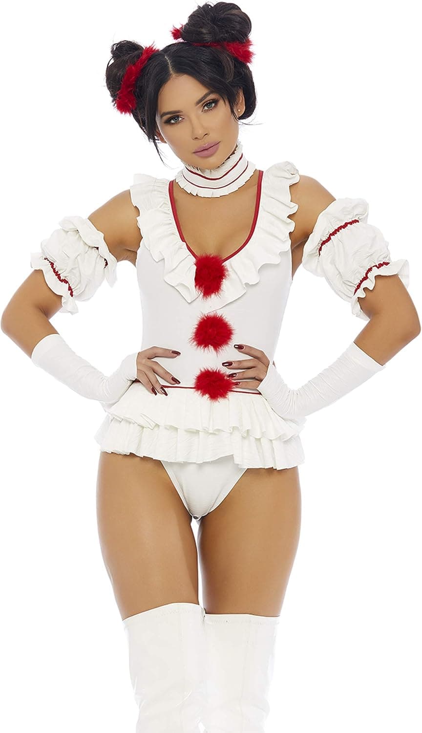 Forplay womens Let's Play a Game Sexy Movie Clown Character Costume