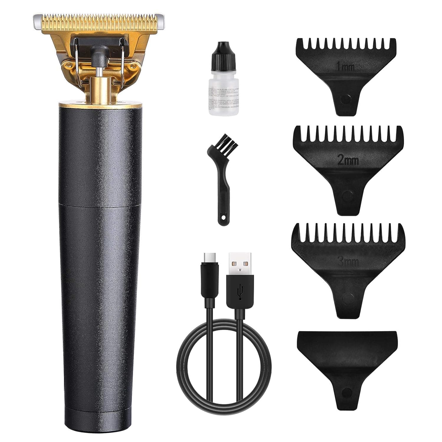 Professional T-Blade Hair Trimmer Outliner Grooming Clippers for Men - Close Cutting Cordless Hair Cutting Kit Electric Rechargeable Pro Li Outliner