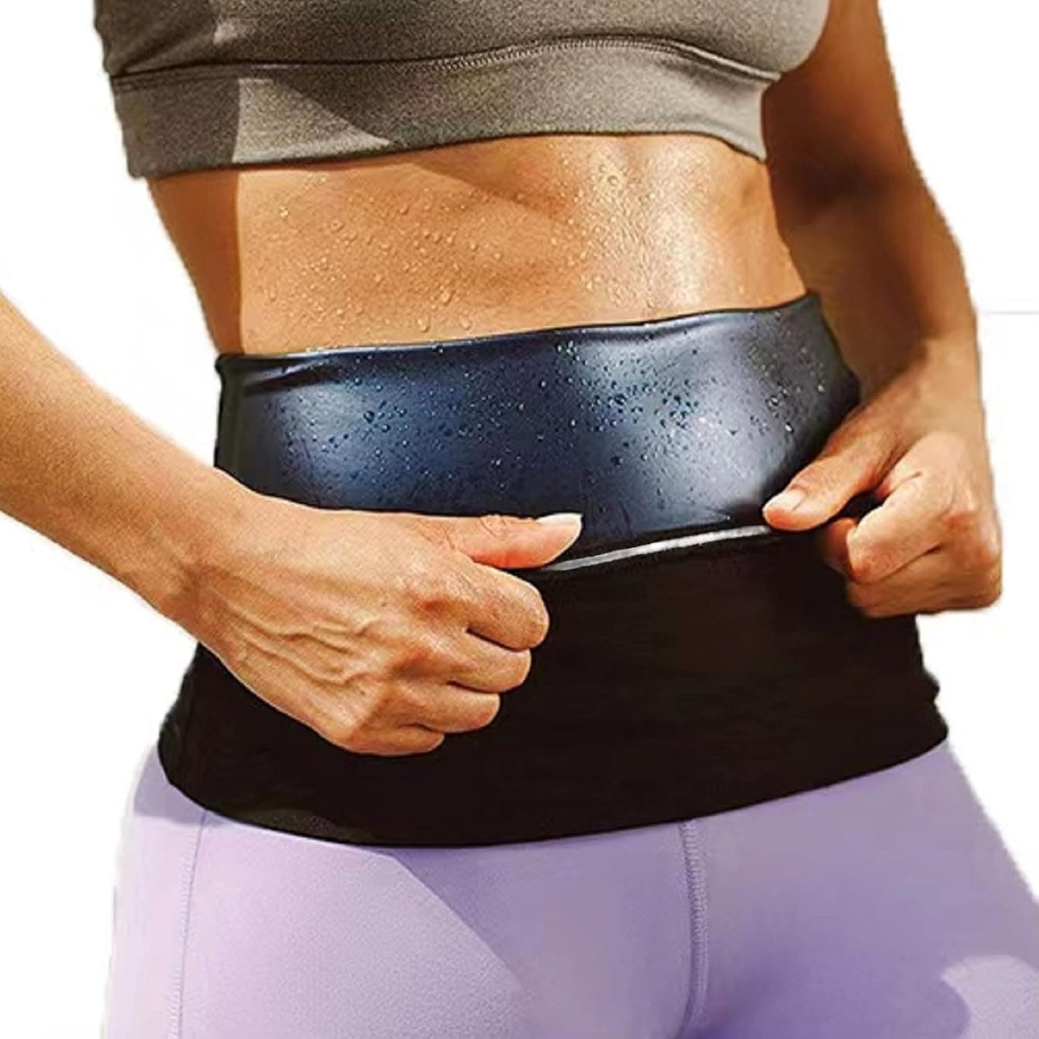 LELTLIMH Waist Trainer For Women Lower Belly Fat-Sauna Suit Sweat Belt Belly Burner Trimmer Wrap Stomach Wraps
