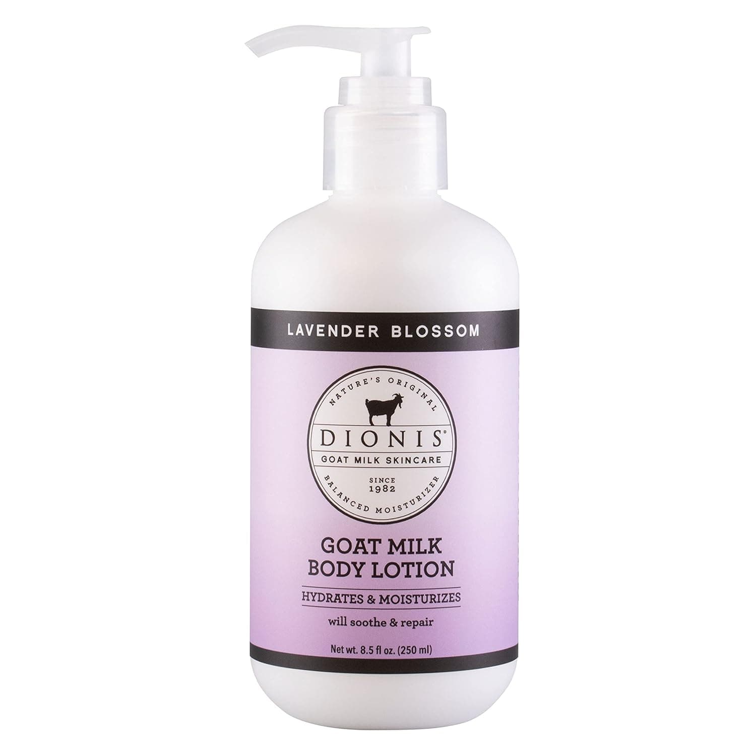 Dionis Goat Milk Skincare Lavender Blossom Scented Body Lotion - Lotion For Hydrating & Moisturizing Dry, Sensitive Skin - Made in The USA - Cruelty Free & Paraben Free Body Lotion with Pump, 8.5 oz