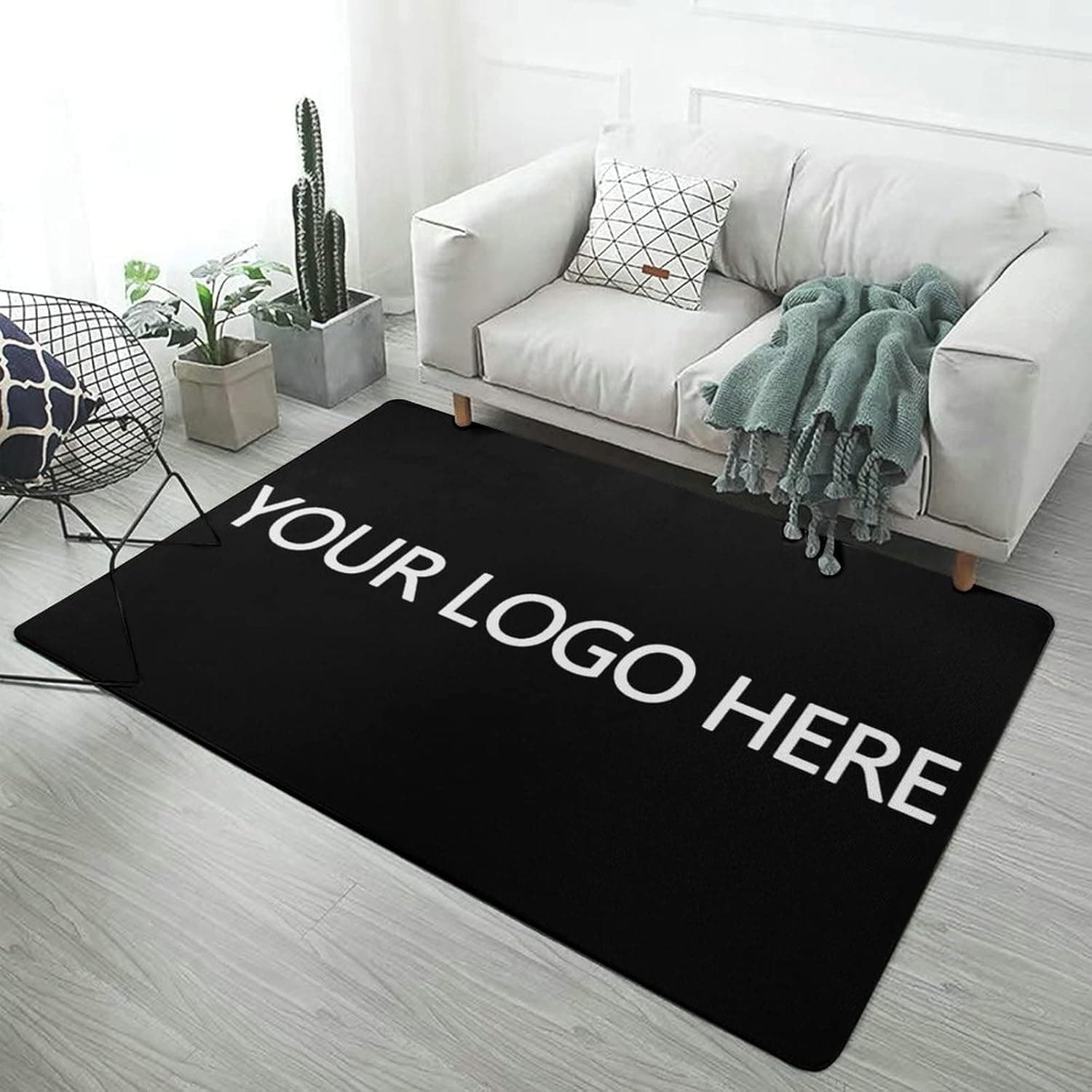 Personalized Rug Custom Rug Add Your Logo Design Image Rugs for Living Room Office Home (35''×50'')