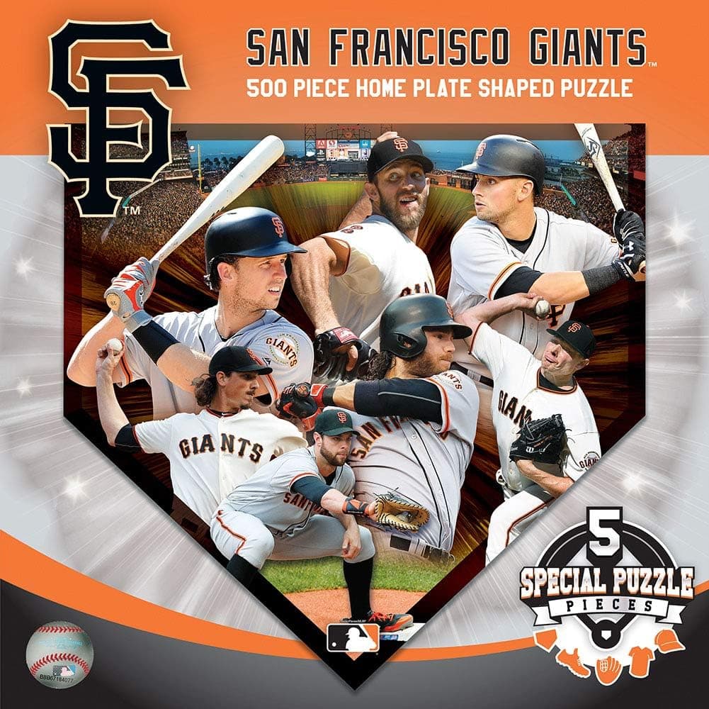 MasterPieces 91809: San Francisco Giants 500pc Homeplate Shaped Puzzle