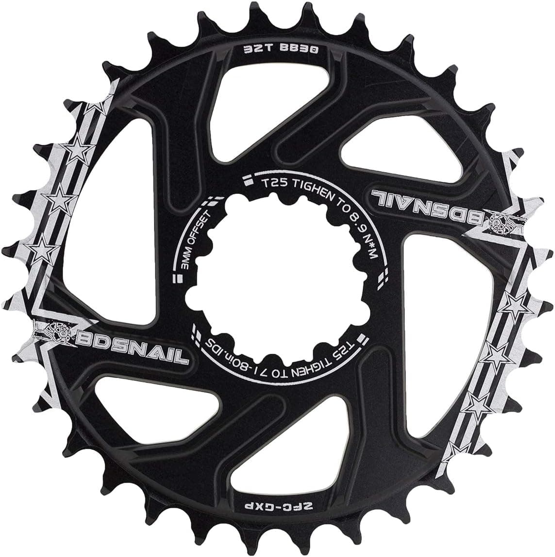 BDSNAIL Bike Direct Mount Chainring Aluminum Alloy Narrow Wide Single Chainring 12 SPEEDS 3mm 6mm Offset for SRAM Eagle GX NX X01 XX1 GXP Crankse