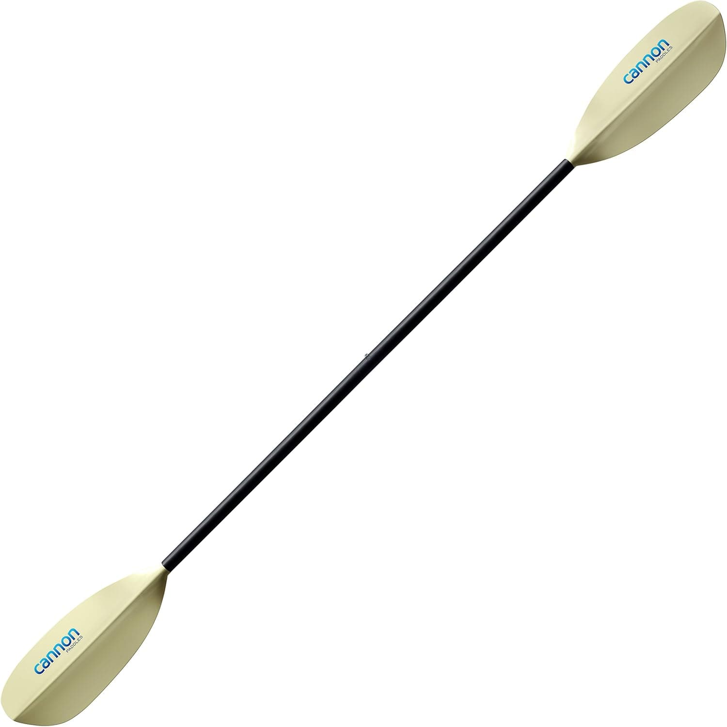 Cannon Paddles Wave Hybrid Kayak Paddle with Ivory Fiberglass Reinforced Polymer Blades (2-Piece)