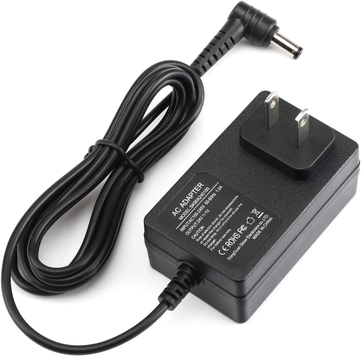 24V 1A 24W Power Supply Adapter AC 100V-240V to DC 24volts Power Adapter Universal Switching Transformer for Massage Gun,CCTV Camera, Air Cleaner, Robot Vacuum Cleaner for More Device