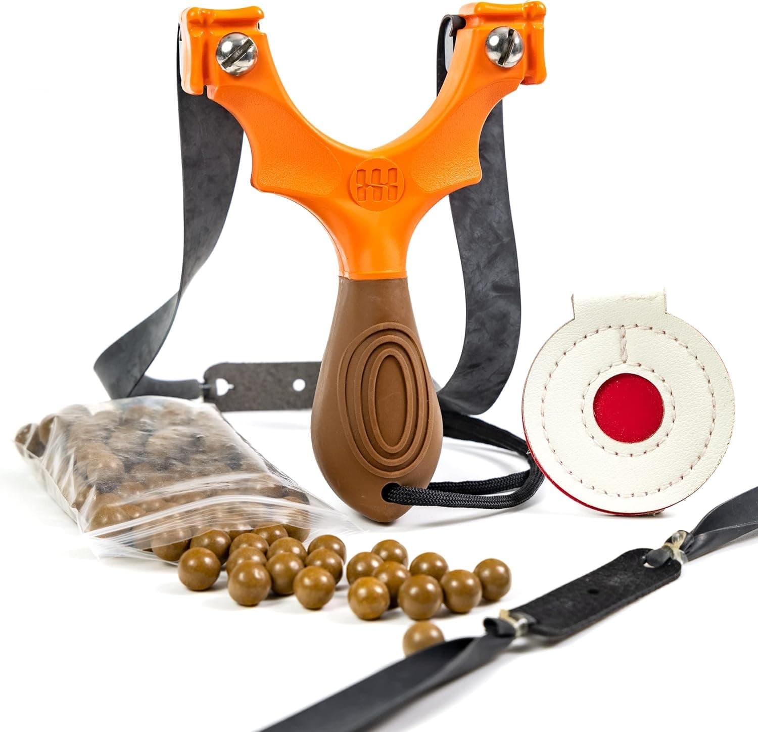 SimpleShot Scout XT Slingshot with Target, Clay Ammo and Bands for Professional Hunting and Powerful Target Shooting Sling Shot