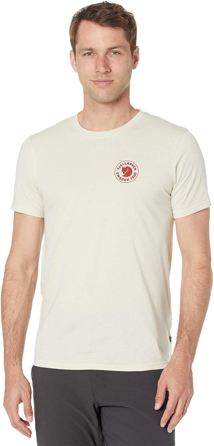 Fjällräven 1960 Logo T-Shirts for Men Offers Crew Neckline, Soft Cotton Construction, and Screen Print Graphic at Front