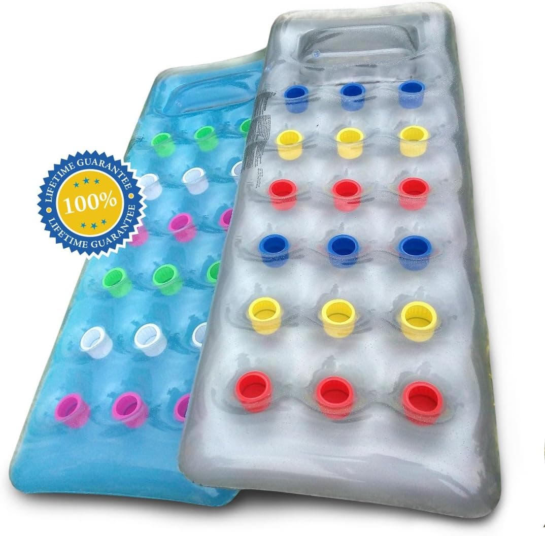 TravelLitely Pool Floats - Pool Loungers for Kids and Adults, Air Pump and Carrying Bag Included