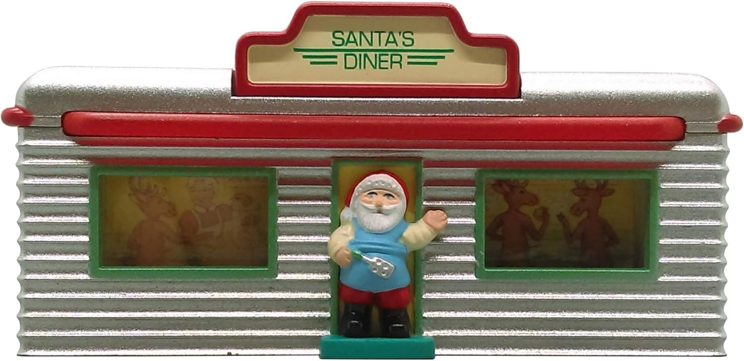 Hallmark Keepsake Ornament - Santa's Diner Magic Lights 1995 (QLX7337)
