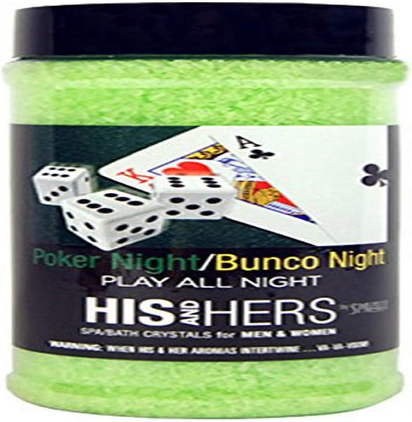 Spazazz SPZ-901 Poker/Bunco Night Play All His and Hers Novelty Crystals Container, 17 oz.