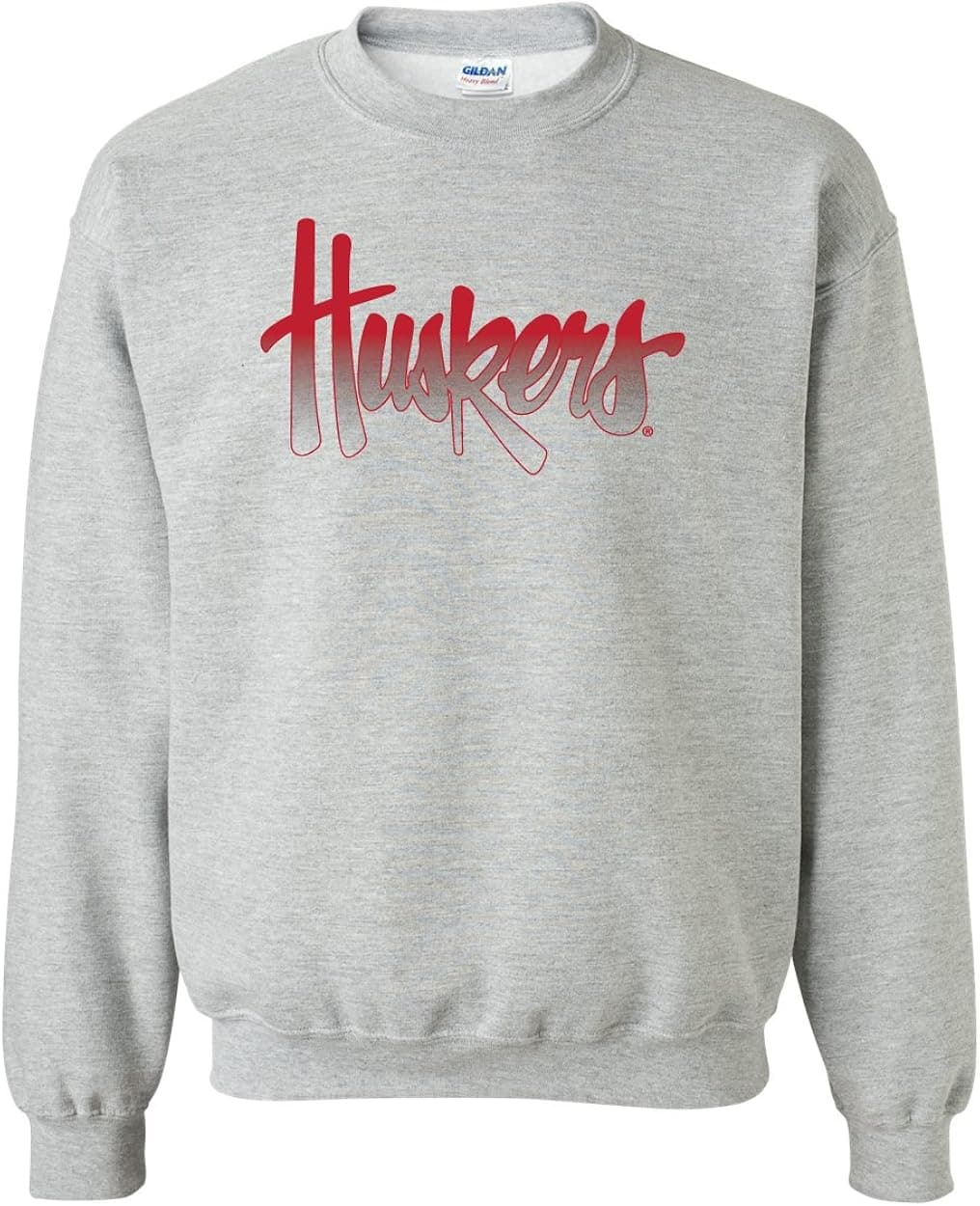 CornBorn Script Huskers Sweatshirts - Fleece Nebraska Crewneck Sweatshirts