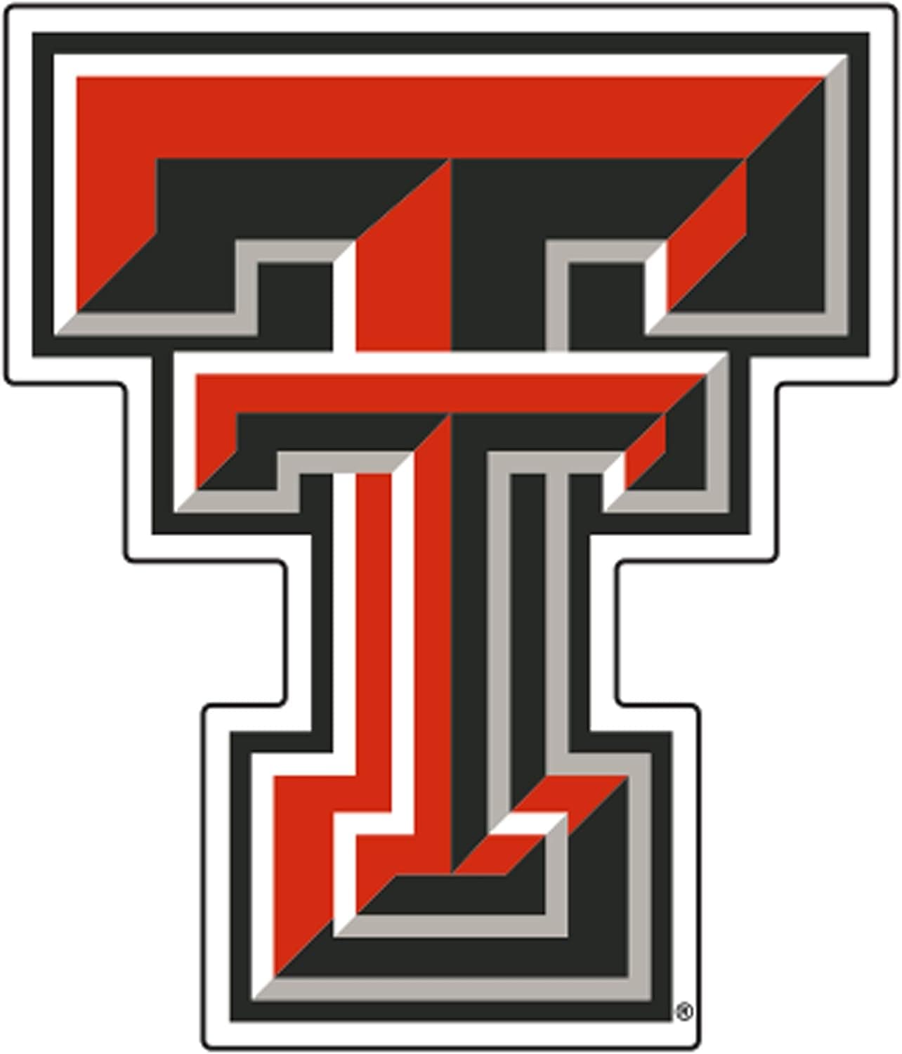 Craftique Texas Tech Red Raiders, 3" Premium Die Cut Vinyl Decal, Yeti