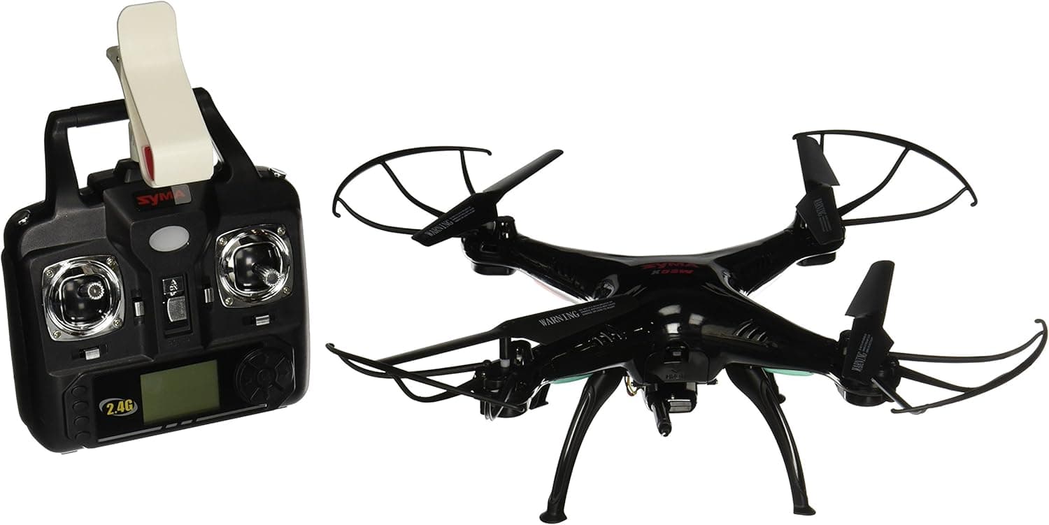 Syma X5SW Explorers2 2.4G 4CH 6-Axis Gyro RC Headless Quadcopter with 0.3MP WiFi Camera (FPV) Black