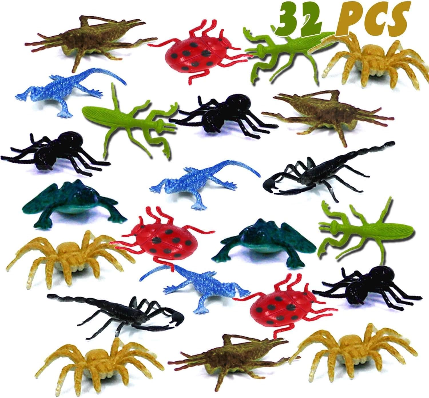 Six Senses Media Insect Animal Toys Choice for Children Party Favors and Children's Birthday Gift, 21.6in, 32 Pcs