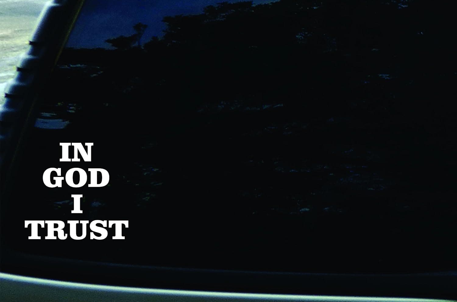 5.25" X 5" in God I Trust Vinyl Die Cut Decal for Your Car, Truck, Laptop, Window