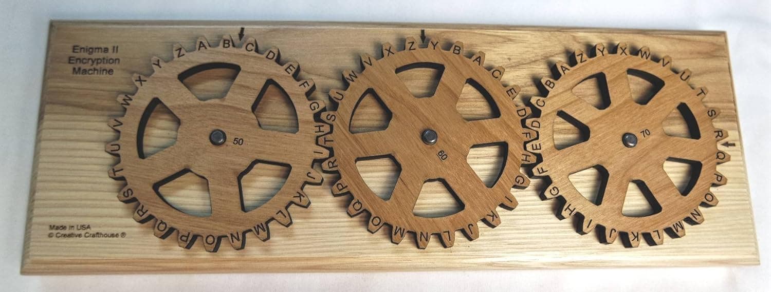 Creative Crafthouse Enigma II Encryption Machine Size Large - Encode and Decode Secret Messages