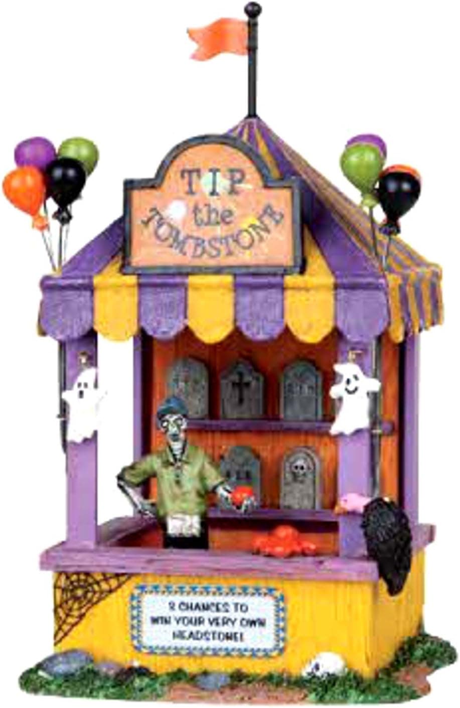 Lemax 03823 TIP the Tombstone Spooky Town Table Accent Carnival Halloween