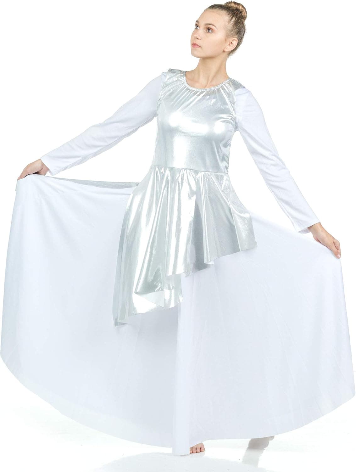 Danzcue Womens Asymmetrical Praise Dance Tunic