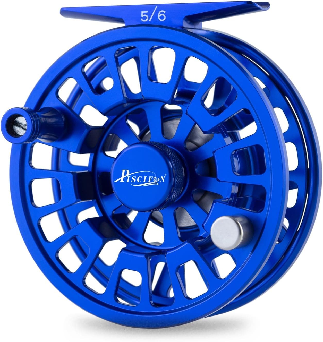 Piscifun Blaze Mid Arbor Fly Fishing Reel with CNC-machined Aluminum Alloy Body 5/6 Sapphire Blue
