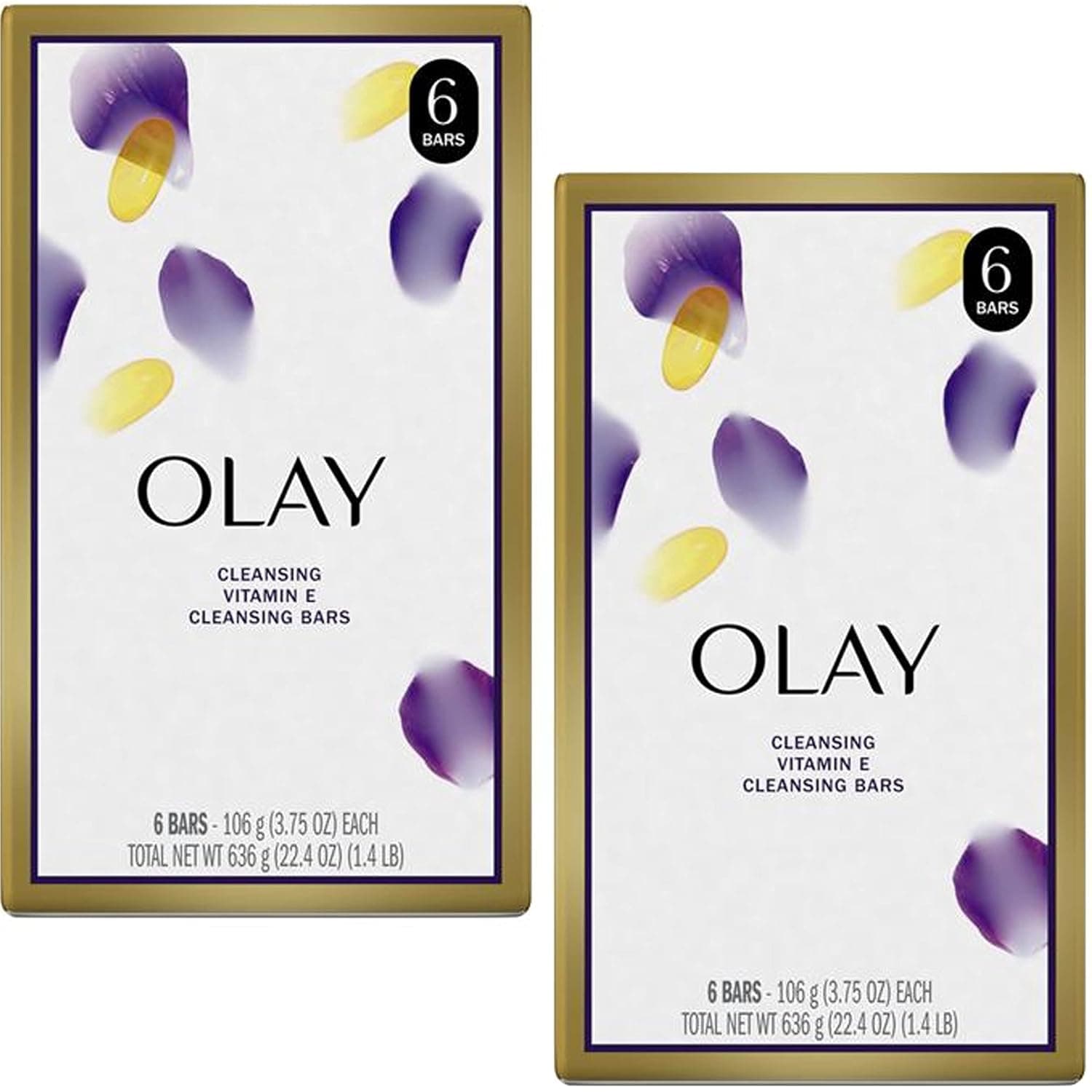 Olay Age Defying Moisturize Outlast Beauty Bar Soap with Vitamin E, 6 Bars - 3.75 Oz x 2 Pack (Total : 12 Bars)